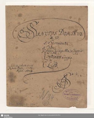 Stimmensatz [Schreiber: Jacobi, S.; u.a.]