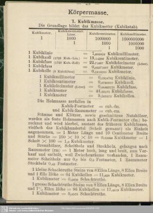 Körpermasse