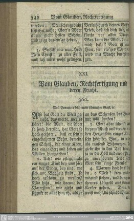 XXI. Vom Glauben, Rechtfertigung und deren Frucht