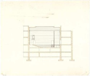 Troost, Paul Ludwig; München, Arcisstr. 12; Führerbau der NSDAP - Großer Konzertsaal (Querschnitt)