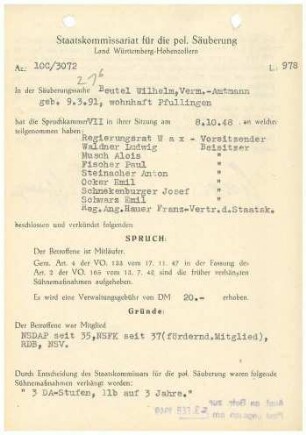 Beutel, Wilhelm