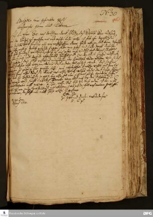 Brief von August Hermann Francke an [Samuel Stryk].