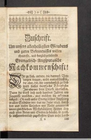 Zuschrift.