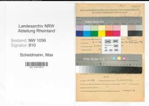 Entnazifizierung Max Scheidmann , geb. 19.03.1900 (Beamter)