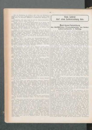 Bezirksversammlung des Westfälischen Provinzialvereins des Kathol. Lehrerverbandes in Bestwig