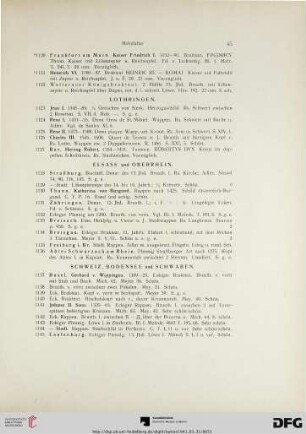 Schweiz, Bodensee und Schwaben (Nr. 1137-1230)