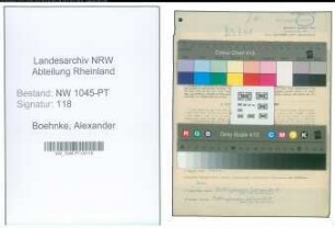 Entnazifizierung Alexander Boehnke , geb. 11.11.1901 (Postbeamter)