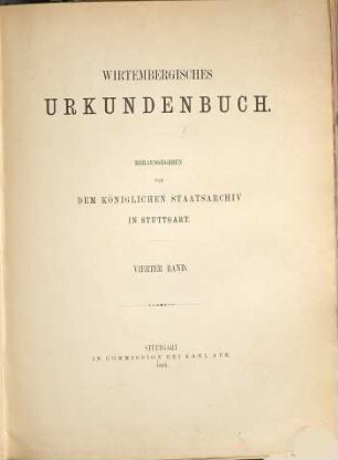 Wirtembergisches Urkundenbuch, 4. [1241 - 1252]