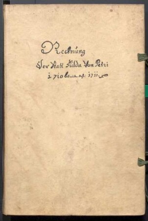 IX A 1 - Alte Stadtrechnungen (1710 - 1711)