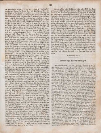 243-244 Kirchliche Mittheilungen