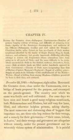 Chapter IV. Recross the Goomtee river ...