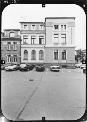 Gera, Rudolf-Diener-Straße 1. Landgericht (1895/1898, 1978). Seitenansicht