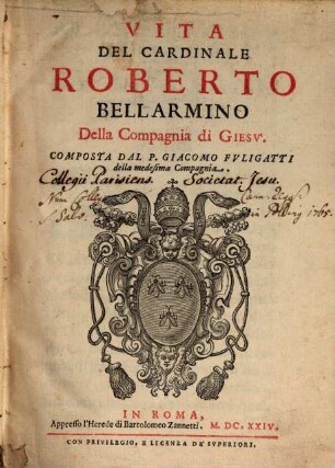 Vita del Cardinale Roberto Bellarmino
