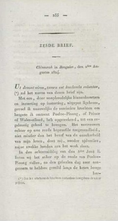 Zesde brief