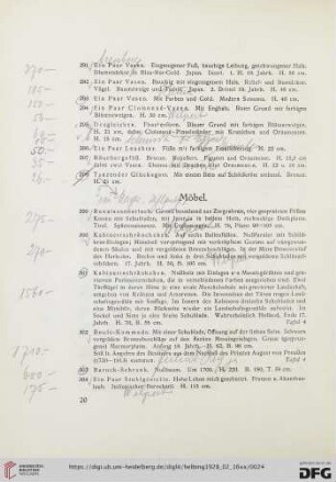 Möbel (Nr. 299-324)