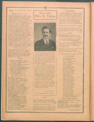 Félix B. Visillac : Nuestros poetas - (Del libro "Llama interior", que aparecerá en breve)