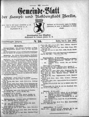1907,25: No. 25, 23. Juni 1907