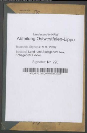 Testamente H. Heitmann, Helms, Helwitz, Henniges, Hentze, Henze, Herdemerten, Herdtmann