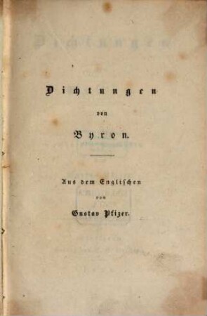 Dichtungen von Byron, 1