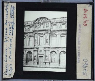 Paris, Palais du Louvre : Lescot-Flügel, Hofseite