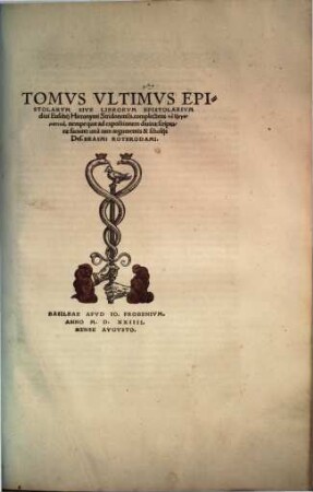 Opus epistolarum divi Hieronymi Stridonensis. 3