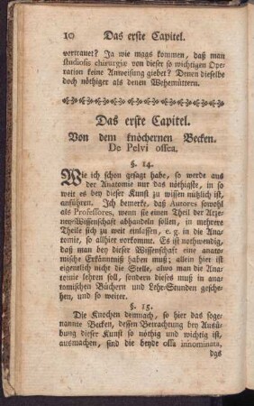 Das erste Capitel. Von dem knöchernen Becken