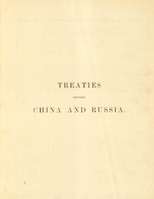 Treaties between China and Russia