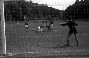 Müllheim: Im Tor der Handballmannschaft; beim Spiel