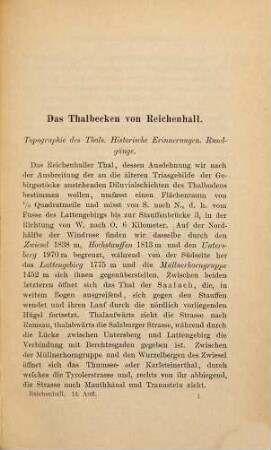 Führer durch Reichenhall Salzburg und Berchtesgaden von Adolf Bühler