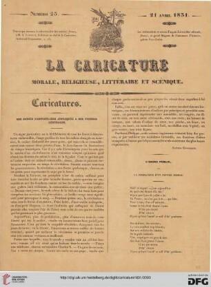 Numéro 25 (21 Avril 1831)
