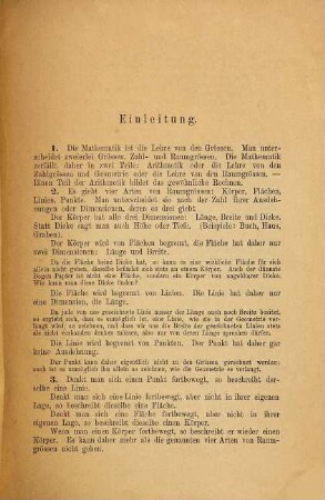 Der geometrische Zeichenunterricht in Quinta