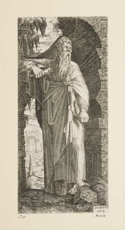 Heiliger Thomas, Blatt 10 der Folge "Christus, zwölf Apostel und heiliger Paulus"