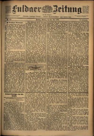 Ausgabe vom Montag, den 26. Mai 1902.