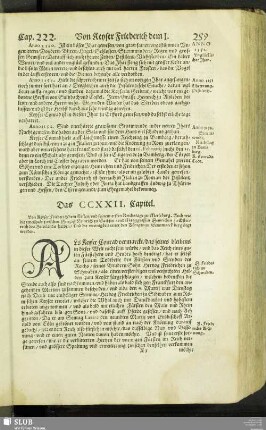 Das CCXXII. Capitel