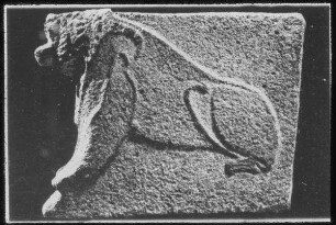 Tell el-Kedah, Löwenorthostat aus kann. Heiligtum, Area C