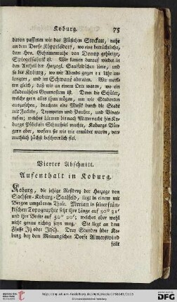 Vierter Abschnitt: Aufenthalt in Koburg