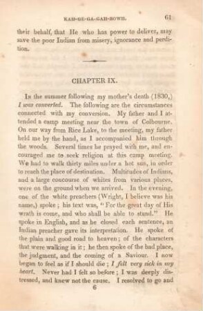 Chapter IX. [My conversion; beauty of nature; Lake Superior]
