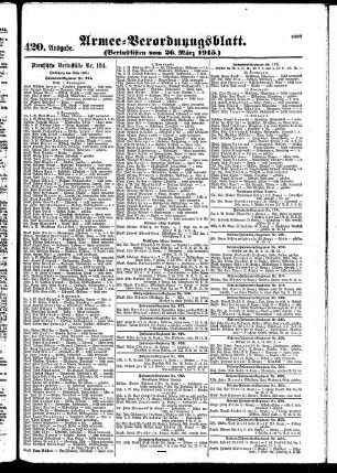 420.Ausgabe. Freitag, 26. März 1915
