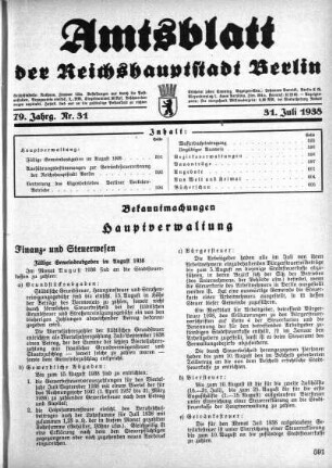 1938,31: Nr. 31, 31. Juli 1938