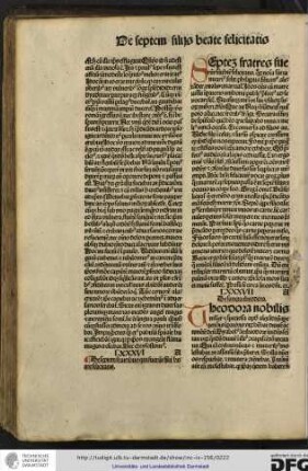 Septem fratres fuerunt filii beate Felicitatis quorum nomina sunt Ianuarius, Felix, Philippus, Silvanus, Alexander, Vitalis et Martialis.