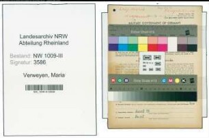 Entnazifizierung Maria Verweyen , geb. 12.02.1886 (Landwirtin)