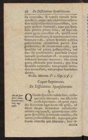 28-38, Caput VII - VIII
