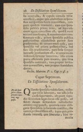 28-38, Caput VII - VIII