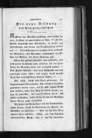 Die neue Bildung des Menschengeschlechts