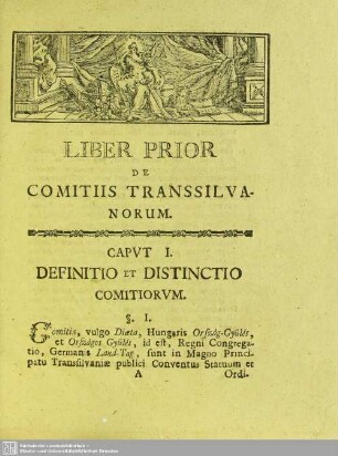 Caput I. Definitio et Distinctio Comitiorum