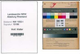 Entnazifizierung Walter Wolf, geb. 22.01.1899 (Werkmeister)