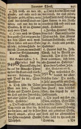 941-952, Von der Erscheinung Christi; ... (949 - 960)