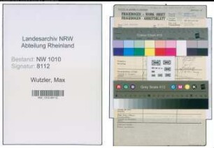 Entnazifizierung Max Wutzler , geb. (Stahlproduktion)