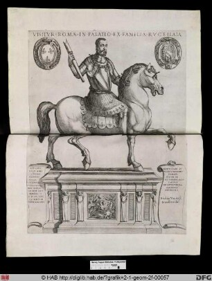 Reiterstandbild Heinrich II. von Frankreich.