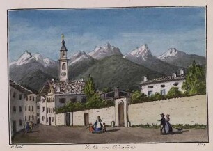 'Partie von Chiavenna' Aquarell